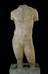 Naakte mannelijke torso